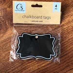 Chalkboard tags 4pc